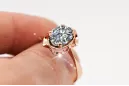 Zircon Original Vintage 14K Rose Gold Ring Vintage style vrc206r